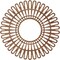 Ekena Millwork Cornelius Wood Fretwork Pierced Ceiling Medallion, Walnut, 20"OD x 7 1/2"ID x 3/8"T CMWP20X0375CRWA - alternate 5